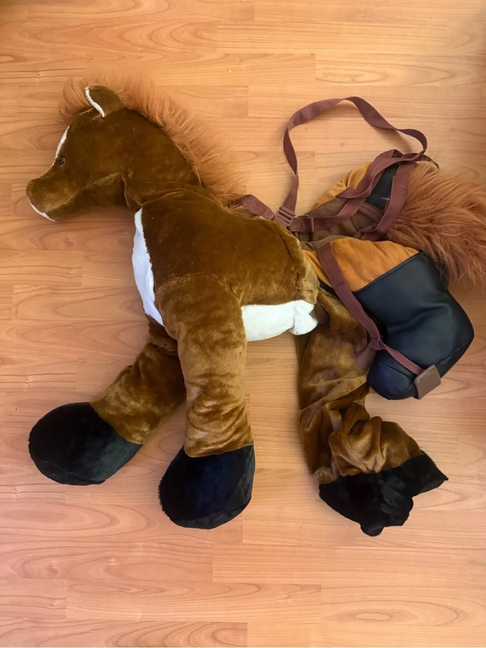 Plush 3D Horse Rider Costume Toddler Size 3T/4T Halloween Dress Up